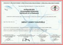 Uluslararas� V.N�ralterapi Kongresi Kat�l�m Belgesi  